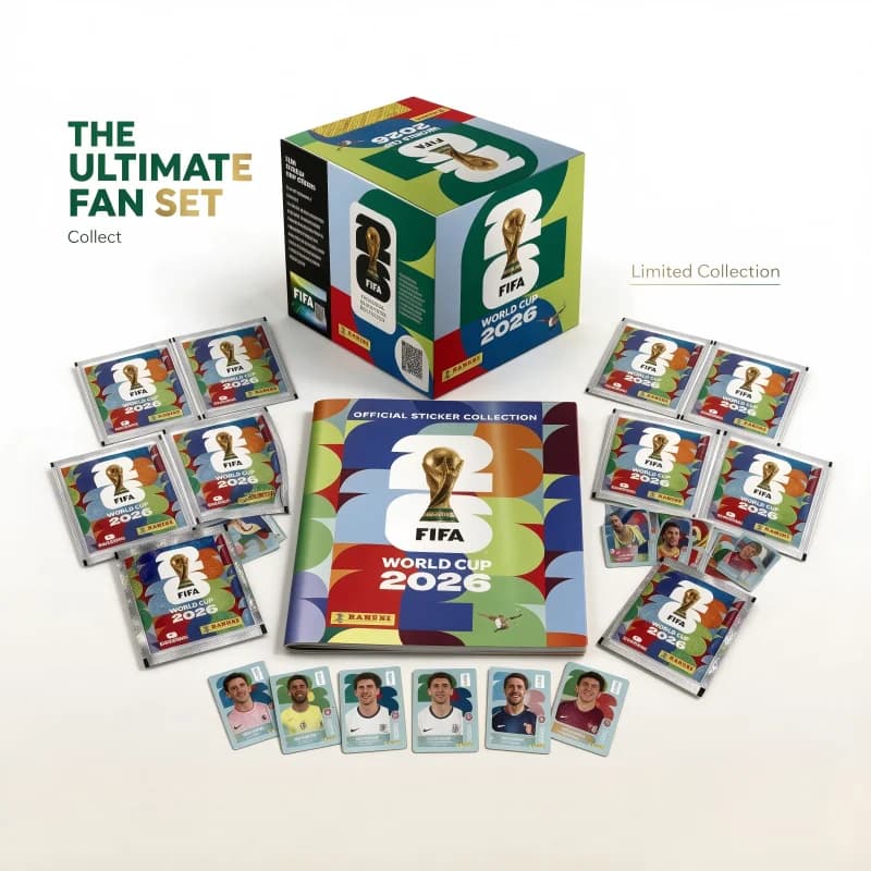Genuine Brand New 2026 FIFA World Cup Panini Stickers International Version Rare Collection Football Fan Souvenir Present.