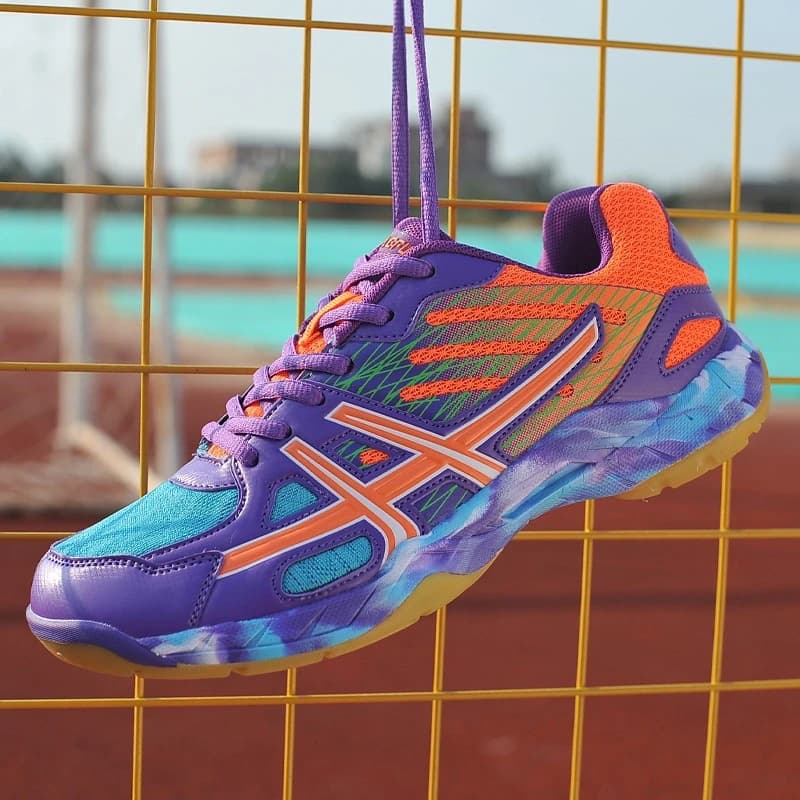 Scarpe da badminton per uomo e donna Scarpe sportive da ping pong leggere, traspiranti, antiscivolo, resistenti all'usura