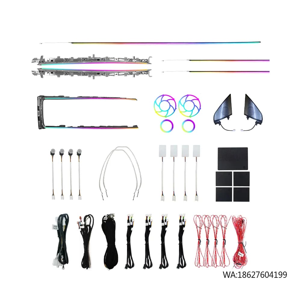 Environmental Lights LED Symphony 2021-2024 for Model Y/Model 3, Update Kit with Laser Engraving, Interior Lighting Auto