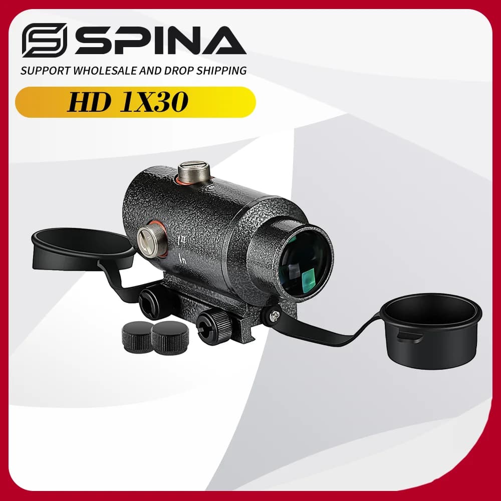 SVD 1x30 Cannocchiale da puntamento compatto Cannocchiale da caccia Freccia Reticolo di vetro Ottica tattica Mirini Picatinny Rail AK Fucile Ak47 AR15