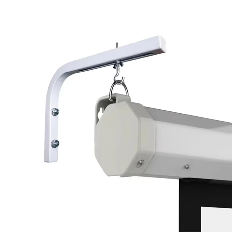 Supporto per schermo di proiezione a 90 gradi, regolabile per montaggio a parete/soffitto, per proiettore HD, supporto a forma di L.