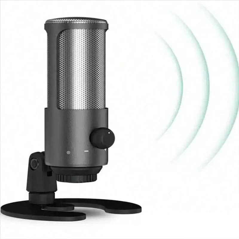 B47C gaming microphone kit with cardioid RGB light capacitor for PC, PS4/5 USB microphone set for streaming