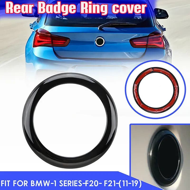 1pc Distintivo Posteriore Anello Logo Auto Copertura Trim Telaio Per Bmw F20 F21 1 Serie M135i M140i Decorazioni Accessori Distintivo Posteriore Anello di Avvio