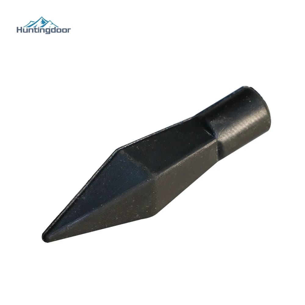 6PCS Rubber Soft ArrowHead Archery Replacement Broadhead Black Safety Black Arrow Heads Tips Point Target Practice Children