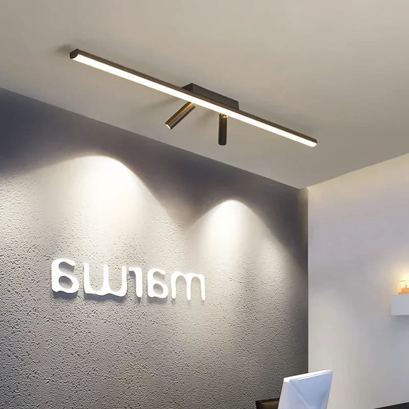 Faretto moderno a binario a strisce luminose a LED per soggiorno, sala da pranzo, camera da letto, armadio da cucina