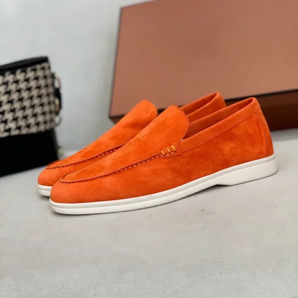 Mocassini Premium in Camoscio per Donna: Scarpe Basse con Fodera in Cashmere e Suola Morbida per Uso Casual Primaverile e Autunnale
