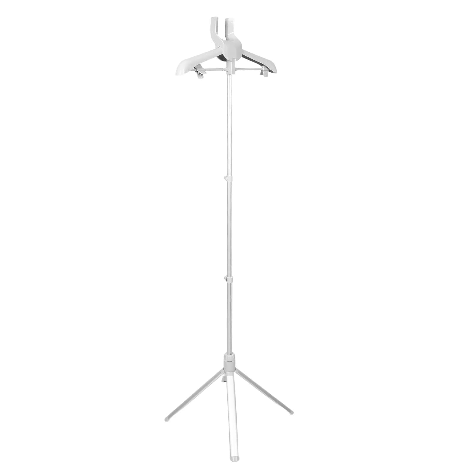 Standing Garment Steamer Rack Foldable Clothes Steamer Hanger with Telescopic Design Stable Floor Base for Pants Dresses Shirts