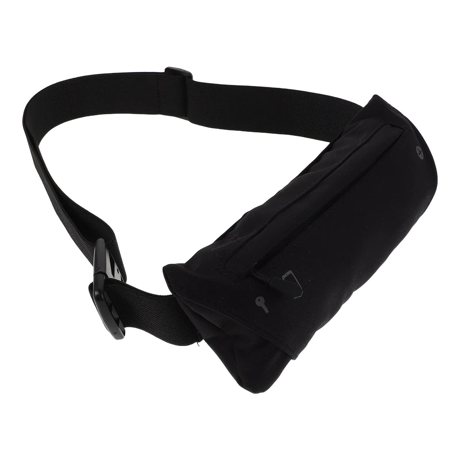 Outdoor Running Waist Bag, Black Soctile Shoulder Bag for Phone, Unisex Sporting Waist Lightweight for Hiking and Jogging