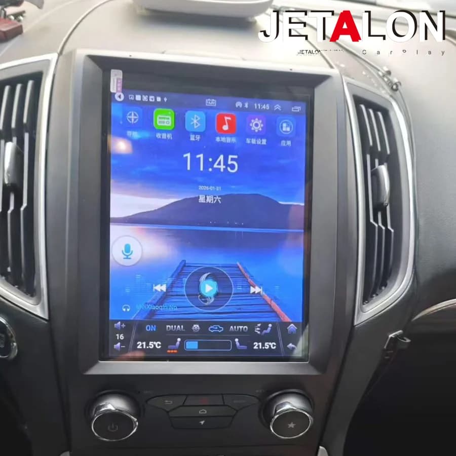 For Ford Edge 2015-2019 10.4 Inch Android 15 Car Head Unit GPS Navigation Wireless Carplay Stereo Multimedia Video Player