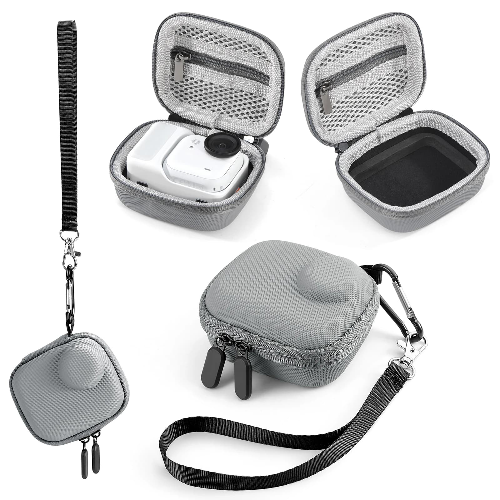 Custodia con borsetta per Insta360 GO 3/3S Ultra Camera Mini Body Bag con moschettone Custodia da viaggio Accessori per fotocamera