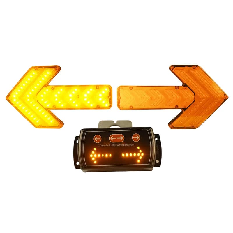 Led lampeggiante Sicurezza stradale Costruzione Camion da traino Freccia direzionale Luce Traffico Auto Pericolo Indicatore di direzione Freccia Spia