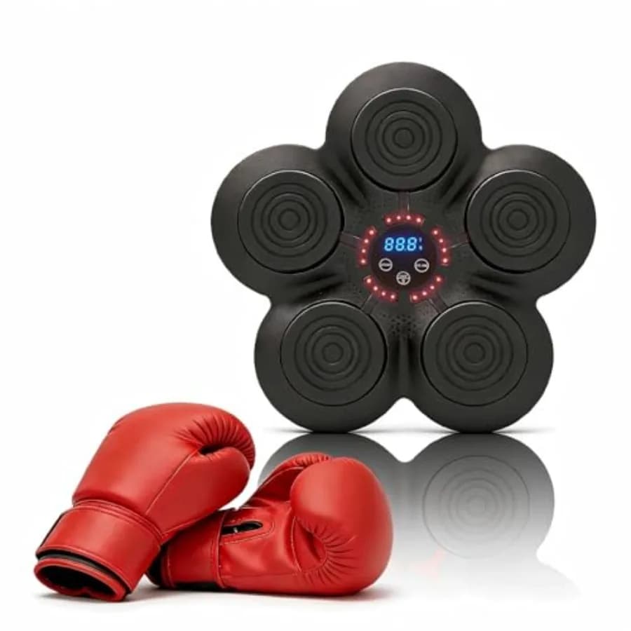 Musical Boxing Machine for Adults, Bluetooth Smart Boxing Sack with Rhythmic Lights, Gift for Men and Children