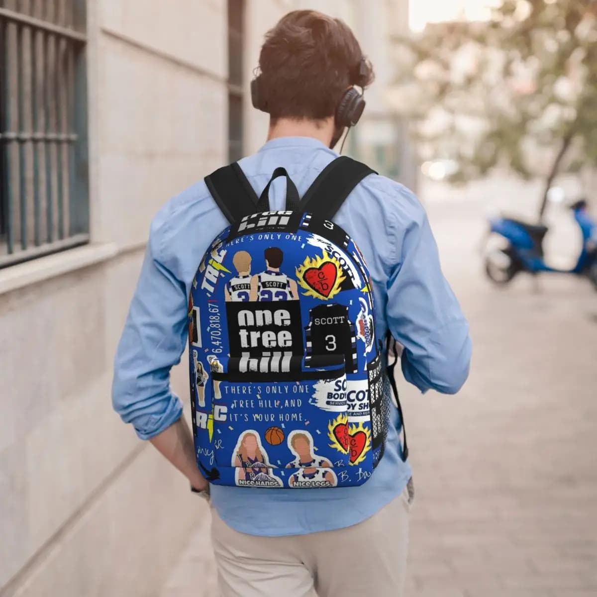 One Tree Hill Collage - Vintage TV-Inspired Fan Art Design Backpack Boys Girls BookBag Children School Bag Laptop Shoulder Bags
