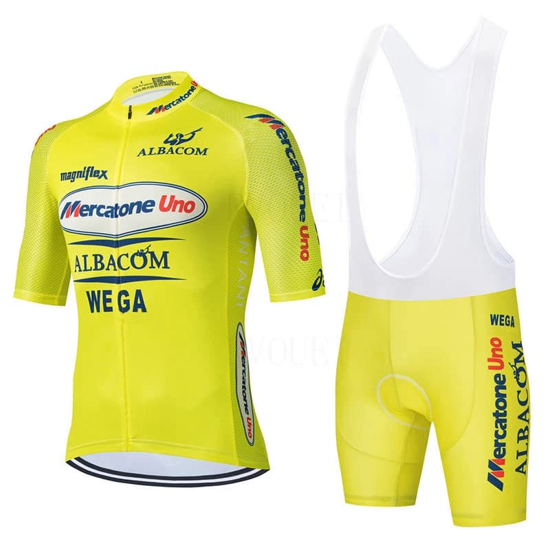 Cycling Jersey Summer Pro Team New Set Bike Shorts 19D Set MTB Ropa Cycling Short Sleeve Bike Shirts Men's Clothes Maillot