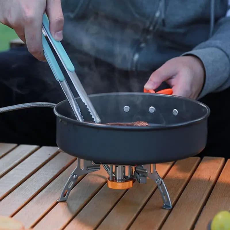 Camping Kitchen Set Pentole Set Camping equipment 10 pieces Portable space saving tools Outdoor adventurous picnic equipment