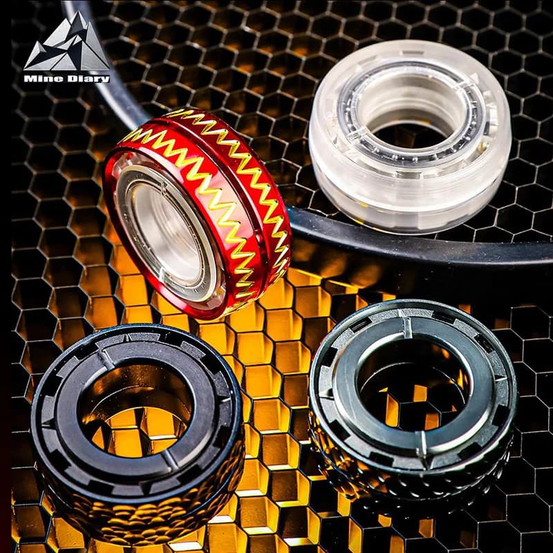 Anello Meccanico GBL EDC, Fidget Spinner Magnetico, Anello Antistress per Adulti, Giocattolo da Scrivania per Alleviare lo Stress