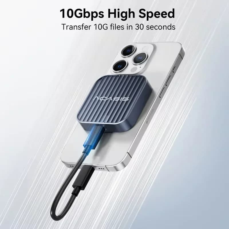 Acasis 10 Gbps USB-C Custodia magnetica M.2 NVMe SSD senza attrezzi per SSD 2230 portatile esterno per iPhone 15/16/17 Pro | Mac os/Win