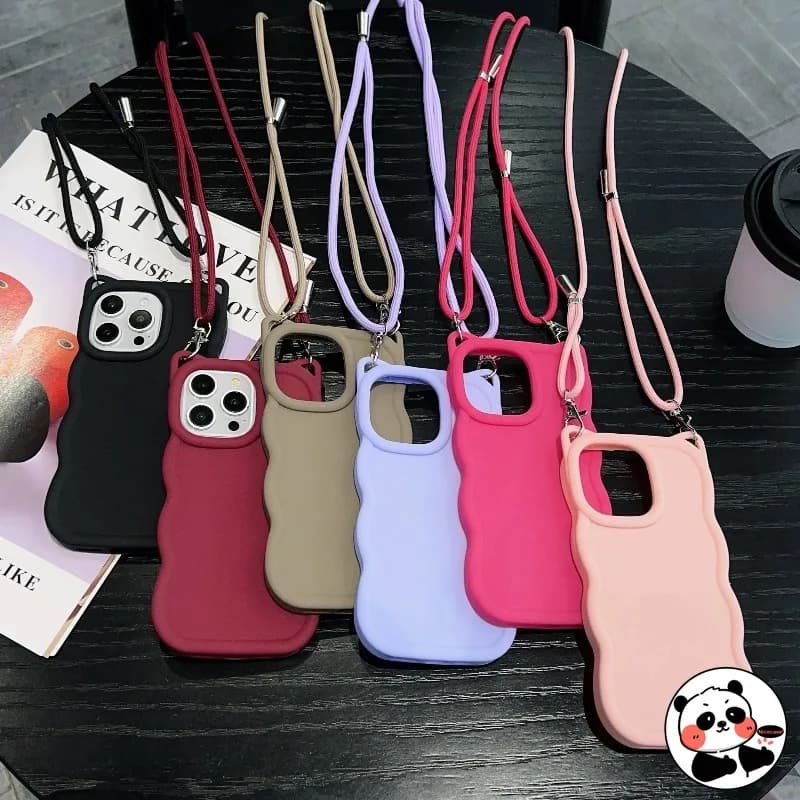 Cover per telefono con orecchie di gatto e cordino, per Huawei Y9S Y7A Y7P Y6S Y9 Y7 Prime Y6 P Smart Pro Plus Z 2021 P40 P30 Lite