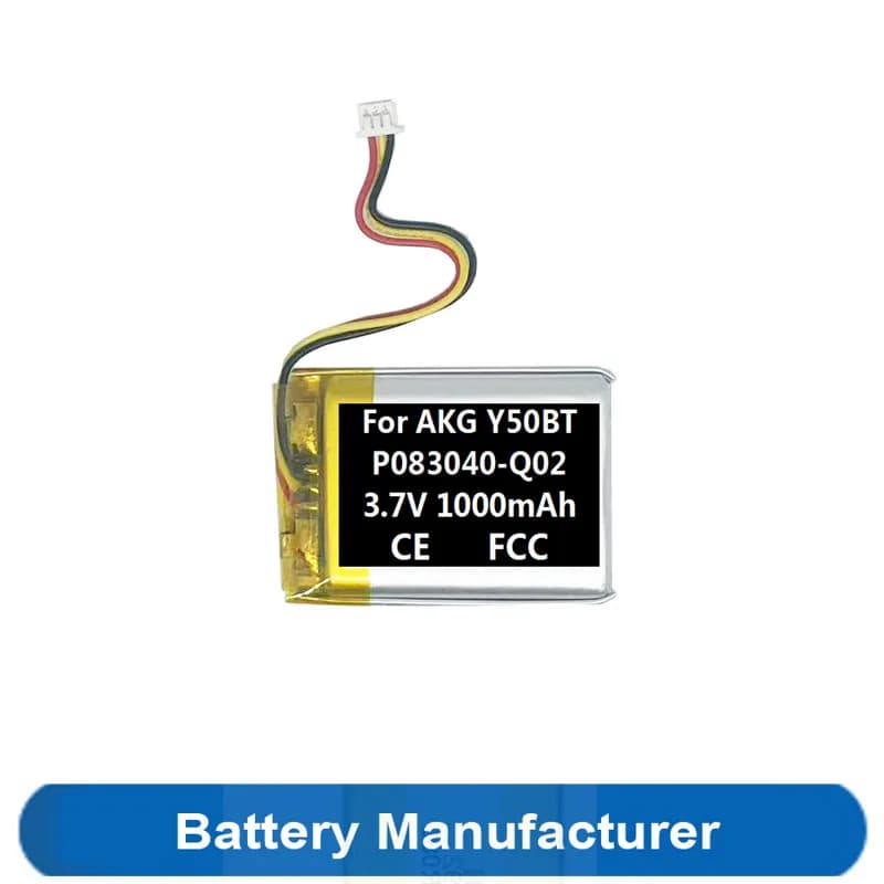 1000 mAh P083040-Q02 Battery for AKG Y50BT Headphones