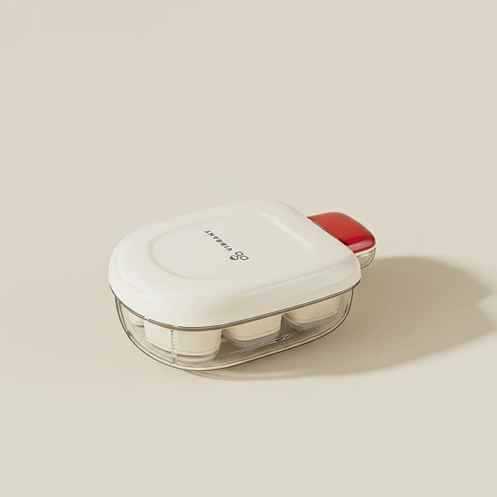 Stampo per cubetti di ghiaccio per uso alimentare con coperchio, contenitore per ghiaccio a pressione, strumento domestico per la produzione di ghiaccio