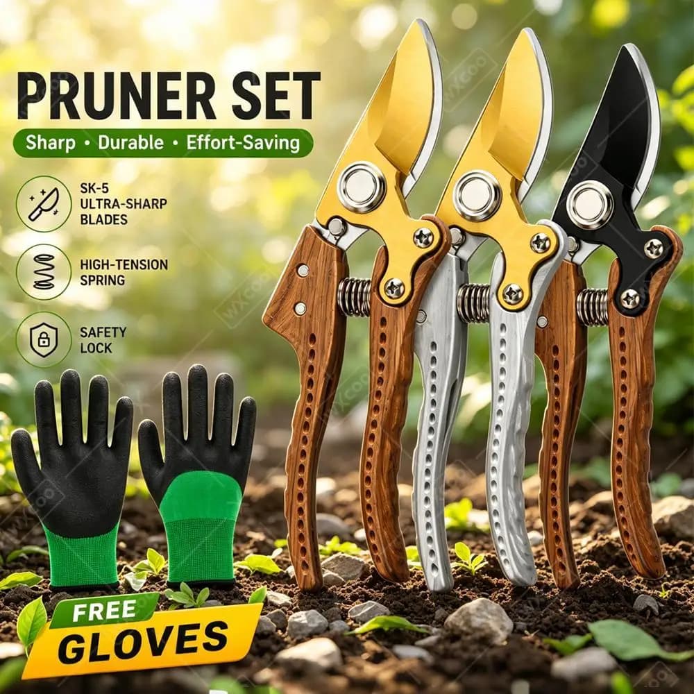 Multifunctional Garden Pruning Shears Labor-saving Scissors for Gardening Pruner Plants Garden Bonsai Tools Pruning Scissors