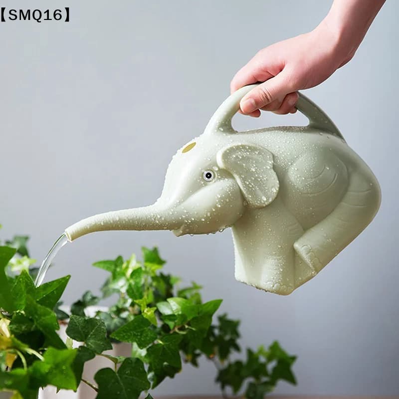 Cute Plastic Elephant Shape Watering Pot Can Plant Outdoor Irrigation Gardening Tools Equipment Garden Supplies Home Access【SMQ】