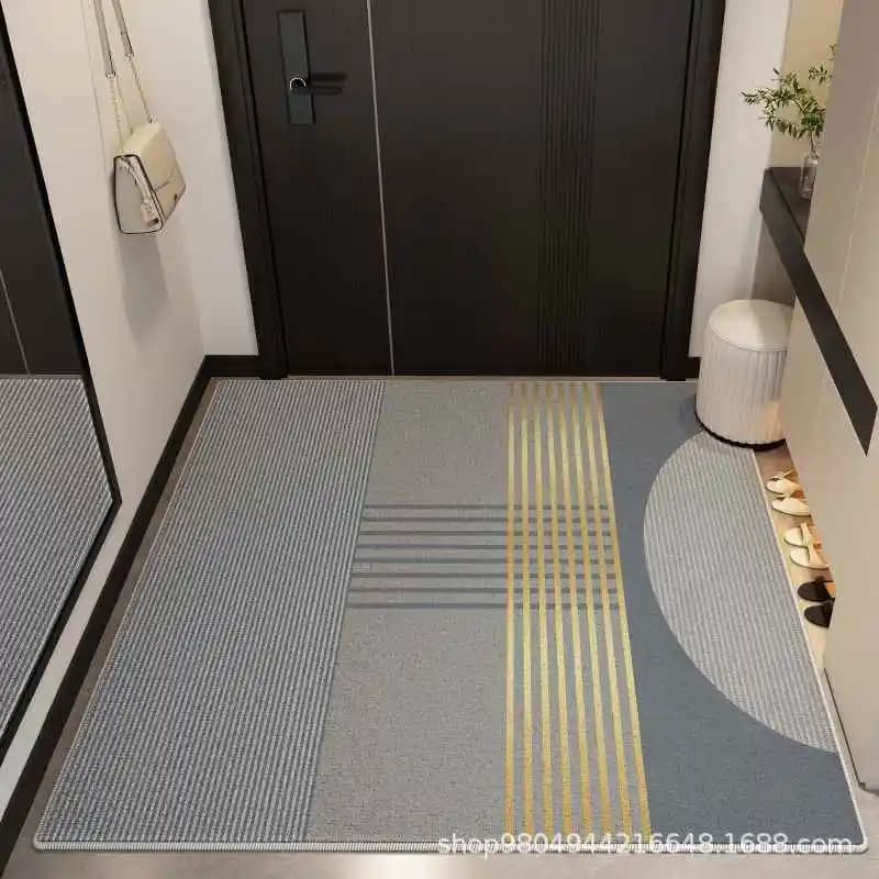 VIKAMA Winter And Autumn Entry Floor Mat, Hall Mat, Soundproof Door Mat, Anti-Slip Simple Luxury Style Carpet, Home Decoration