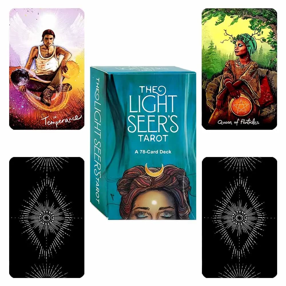 78 pezzi di tarocchi profeta leggera 10,3 × 6 cm carta oracolo inglese divinazione previsione del futuro gioco da tavolo per famiglia e feste