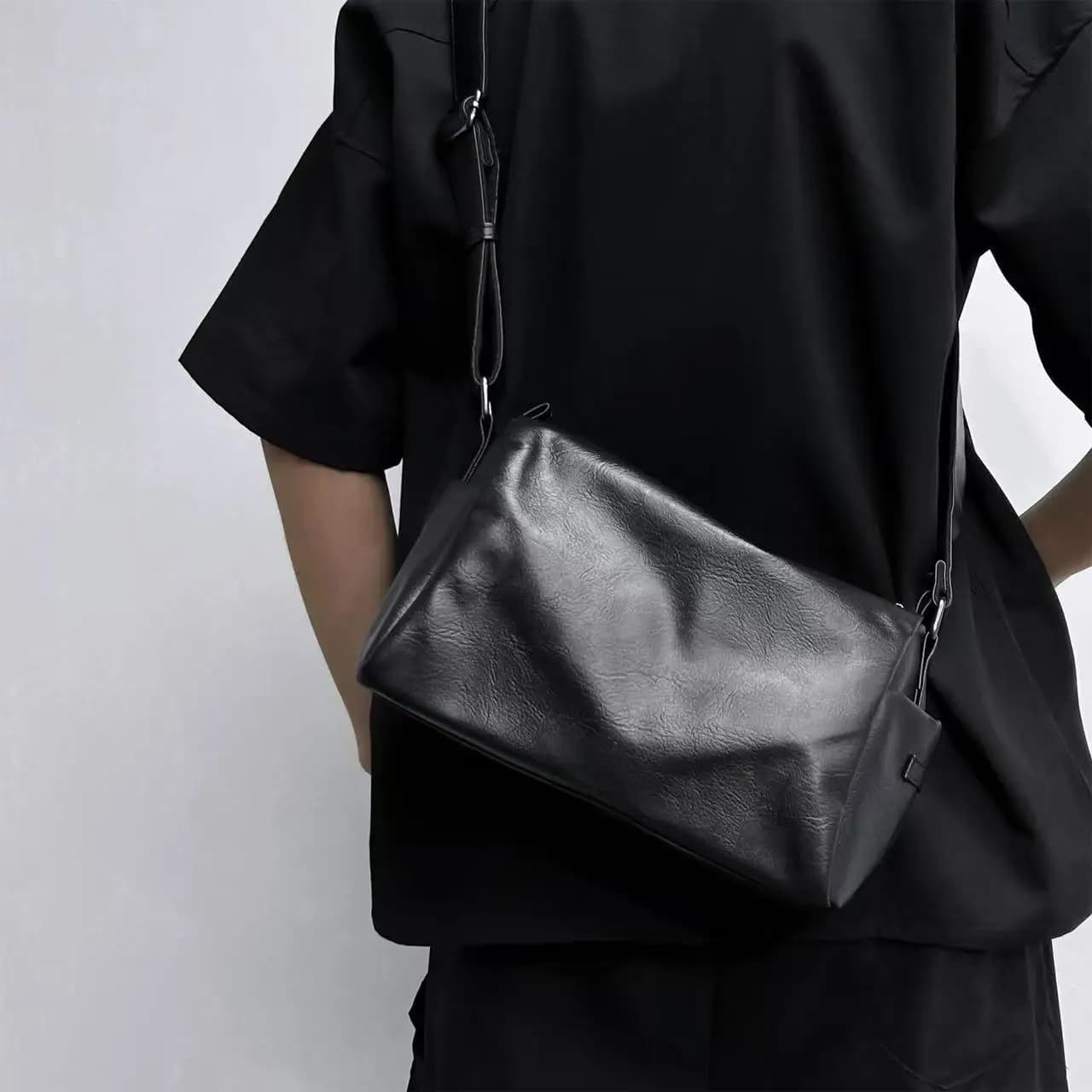 Borsa in PU Moda donna Semplice Solido Morbido Borsa a tracolla semplice Pures e Borse Borsa a tracolla per ragazze Borsa da ufficio unisex