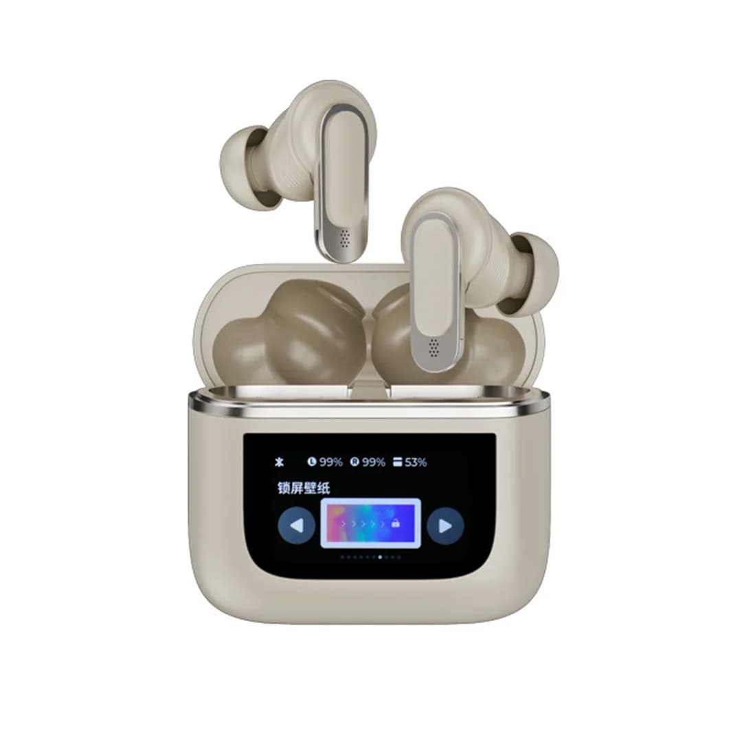 -Cancellazione attiva touch screen LCD Per auricolari TWS auricolari wireless con riduzione del rumore 5.3 Cuffie wireless