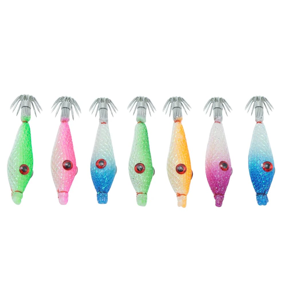 Esca Luminosa per la Pesca di Gamberi, Polpi e Seppie con Ganci Affilati, Accessori e Attrezzatura da Pesca