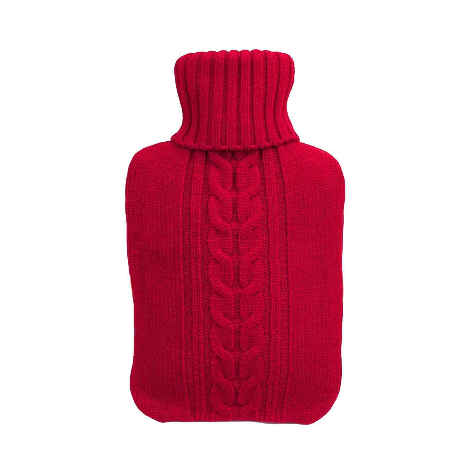 Copri Borraccia Termica Rosso Premium in Maglia, Elegante, Morbido e Confortevole, Protegge il Contatto con la Pelle, Regalo Caldo, Copri Borraccia Termica