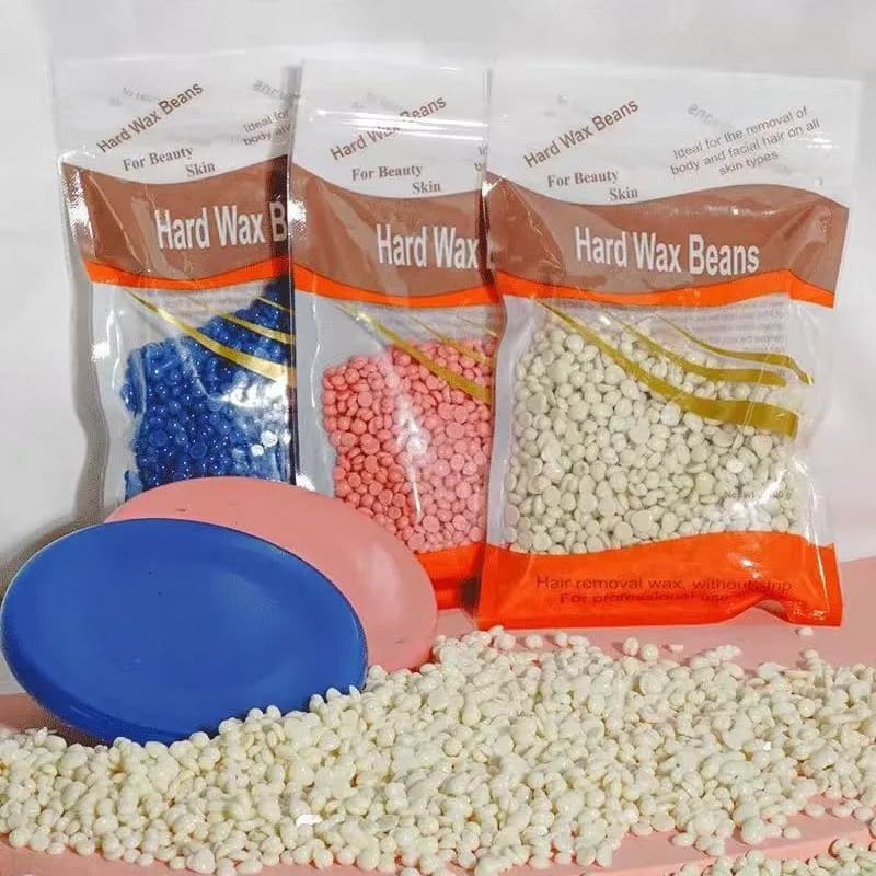 Perline calde di fagioli di cera dura depilatoria da 100 g con ingredienti naturali Perline di cera per depilazione per tutte le aree del corpo e del bikini
