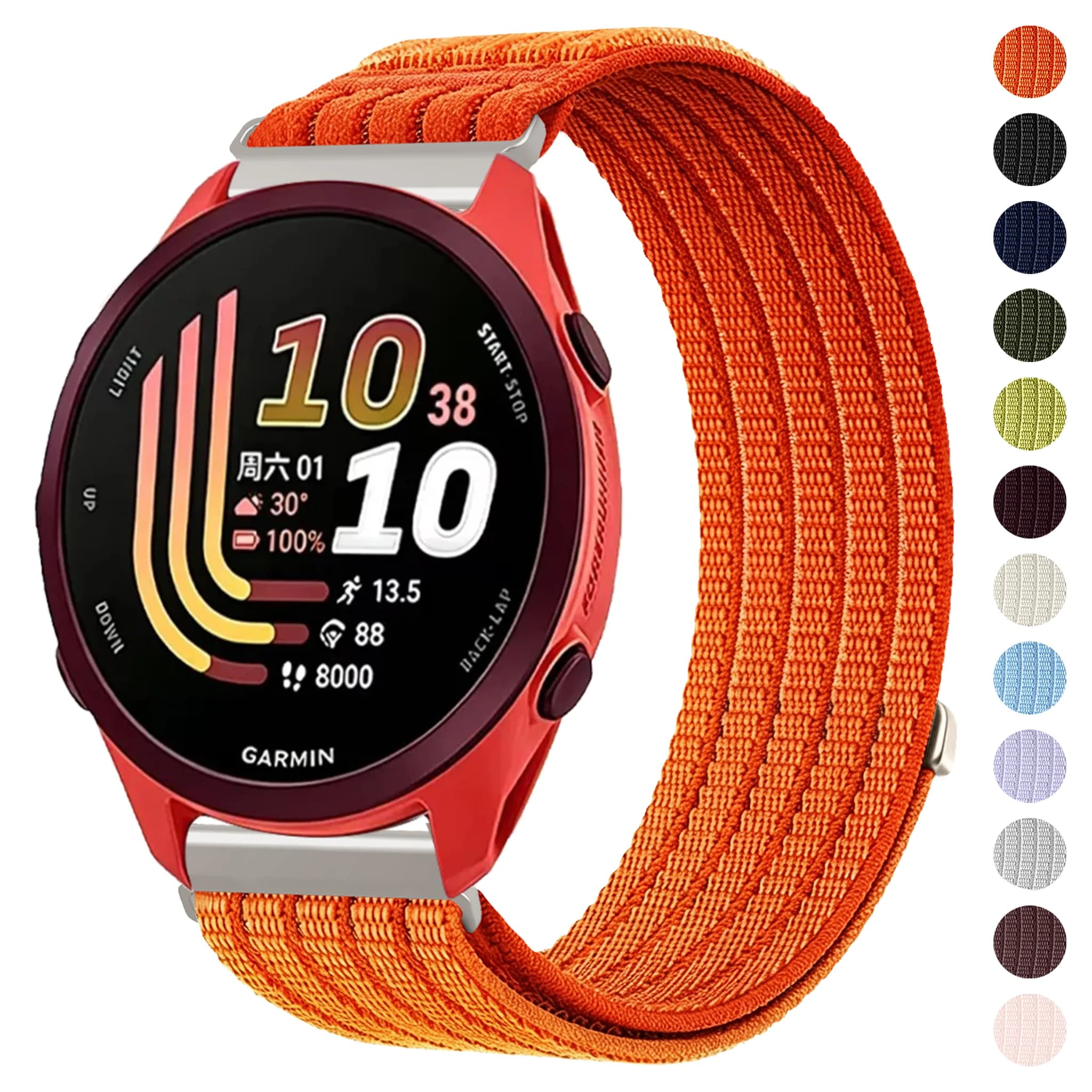 18mm 20mm 22mm Nylon Strap for Garmin Forerunner 170 70 165 265S 645 245 55 570/Active 6 5 Bracelet Garmin Venu 4 45/41mm Correa