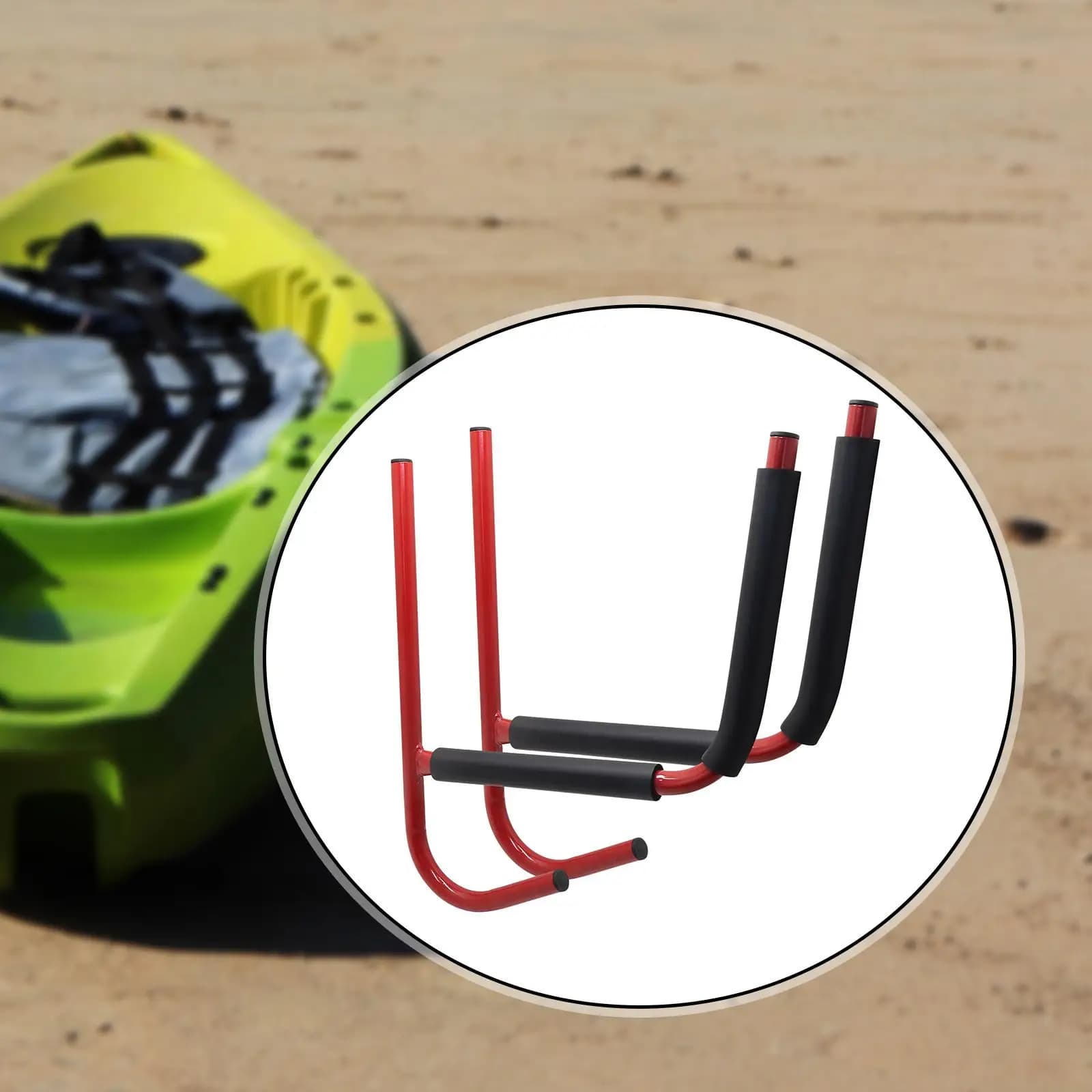 Portaoggetti per kayak Porta canoa da parete Installazione semplice Portaoggetti salvaspazio per pagaie Appendiabiti da parete per kayak per cortile interno