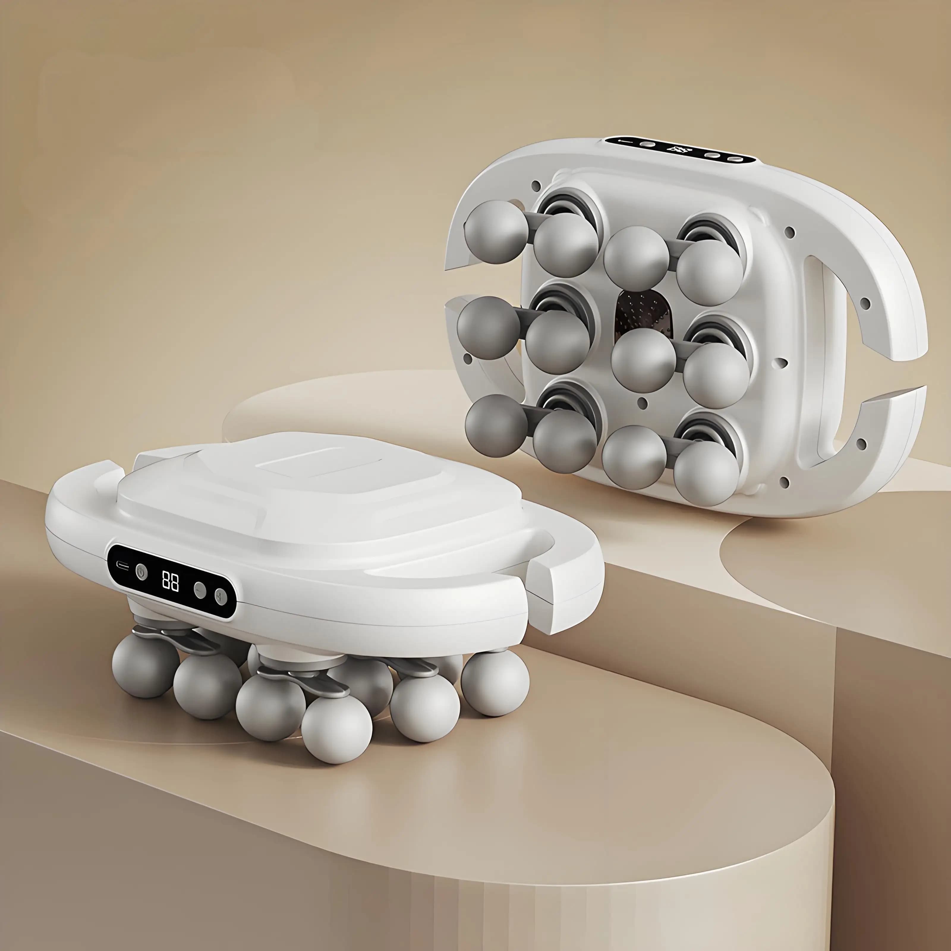 High-frequency deep vibrator with 12-head band gun for body, waist and back massage