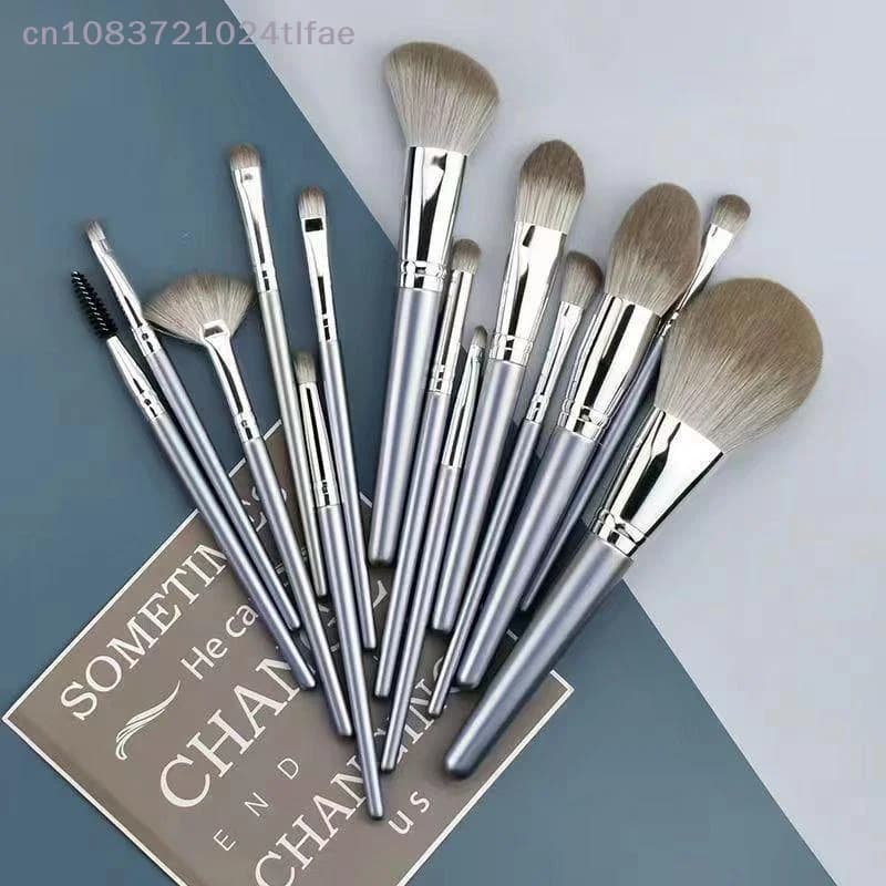 {YY30} Ultra Soft 14 Pcs Makeup Brush Set Soft Bristle Full Face Loose Powder Eyeshadow Brush Professional Cosmetic Brush