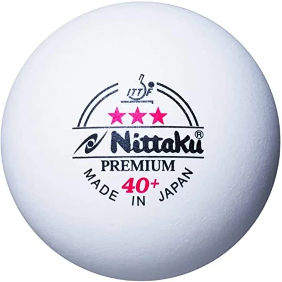 Pallina da Ping Pong Nitaku, Certificata Internazionalmente, in Plastica, 3 Stelle Premium