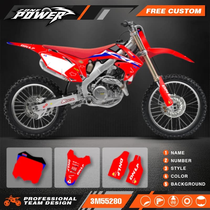 Powerzone Motorcycle Graphic Decal Stickers Kits For Honda CRF450 CRF450R 2009-2011 2012 CRF250 CRF250R 2010 2011 2012 2013 95