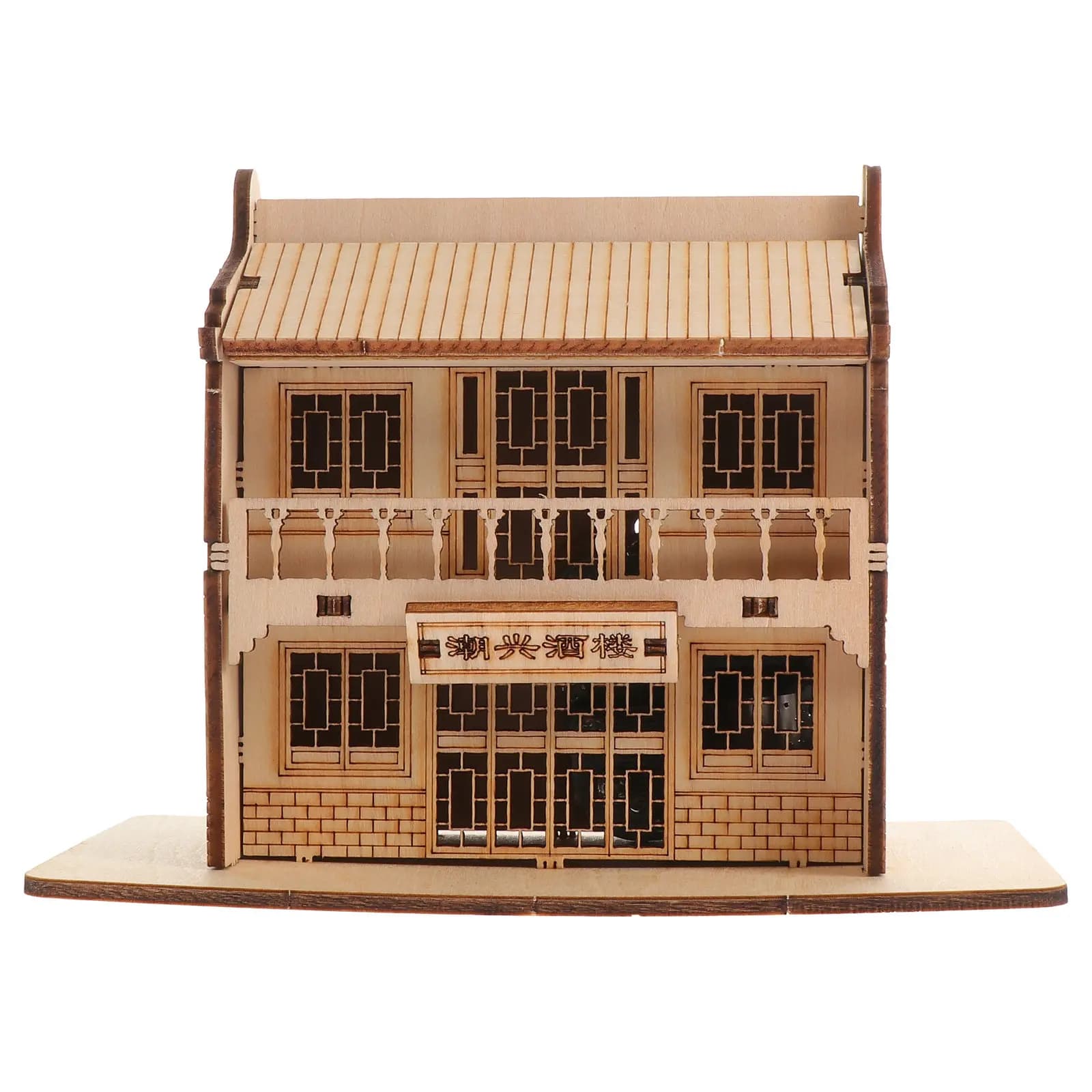 Set di Puzzle 3D in Legno da Assemblare, Ristorante, Fai-da-Te, Regalo Educativo Creativo per Bambini, Adolescenti e Adulti, Gioco di Costruzione