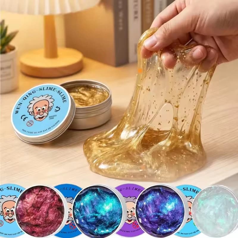 New Stress Relief Toys Putty Crystal Vibrant Glass Mud Playdough Reusable Non-Newtonian Fluid Male and female Toy Gift