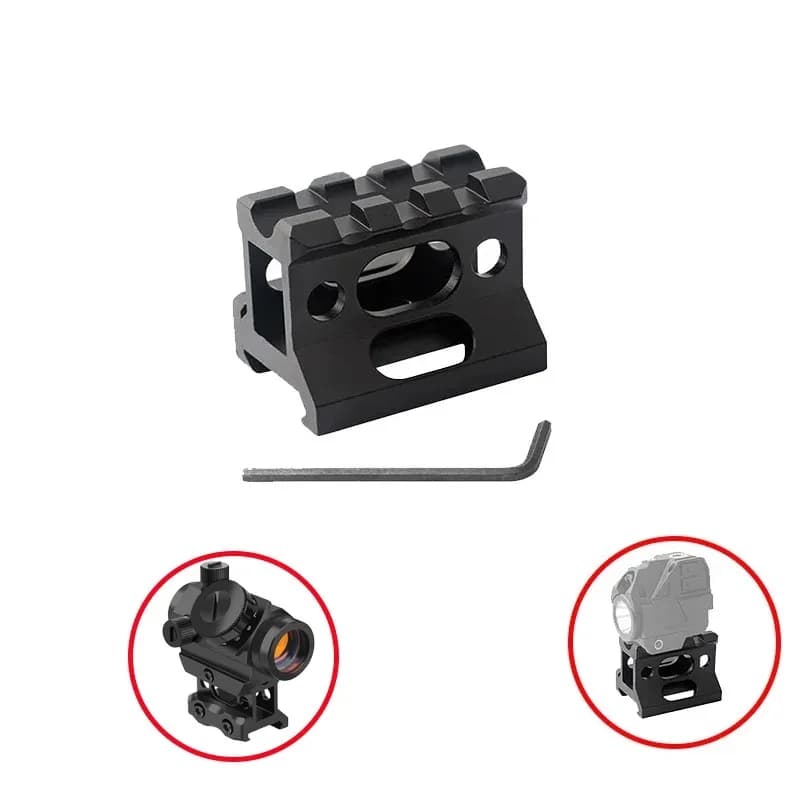 Red Dot 1 Inch Height Light Brace for Hunting Flashlight