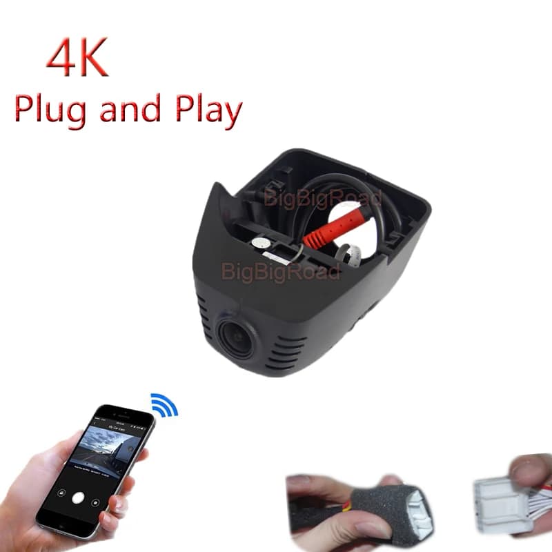 4K Plug And Play Car Wifi DVR Video DashCam For Volkswagen Tayron 2019-2021 Tiguan 2019- 2022 Skoda Octavia 2021