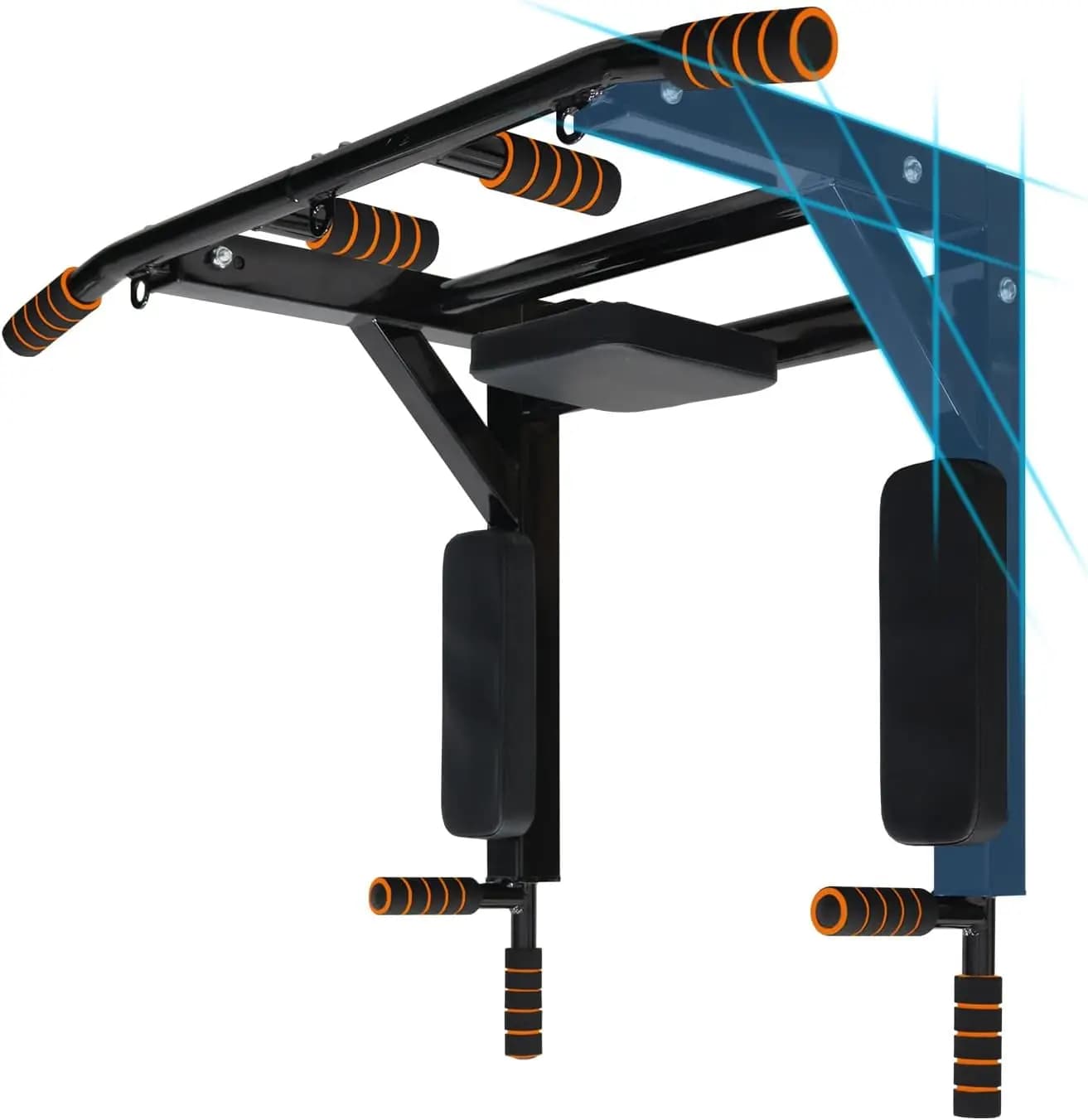 Wall mounted traction bar Traction bar Multifunctional dive station for indoor home gym workout, traction bar for wall mounting