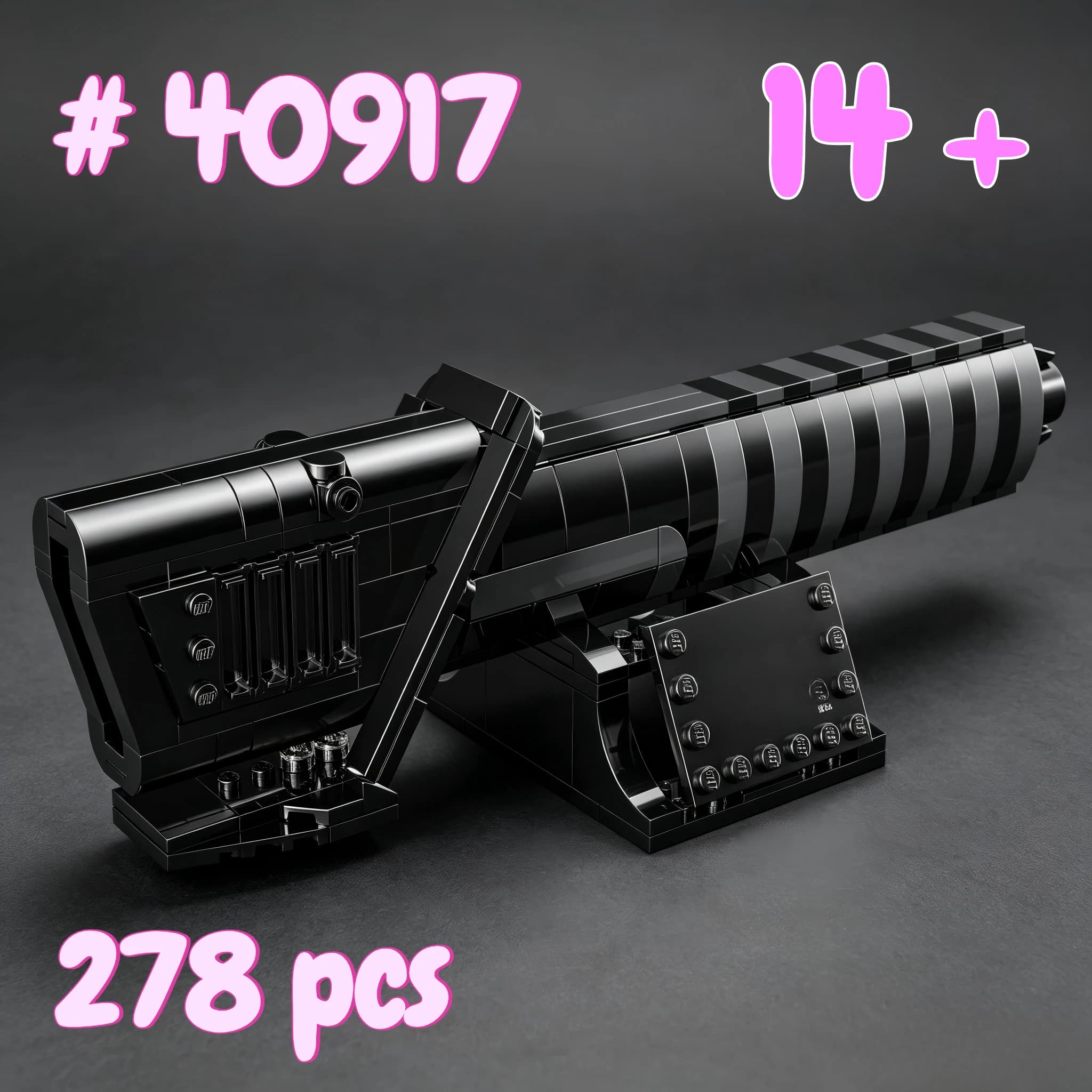 Dark Sword with Black Hilt 40917 Building Blocks Sets Suitable for Birthday Gifts ，Compatible with Legoed Particles，278pcs.