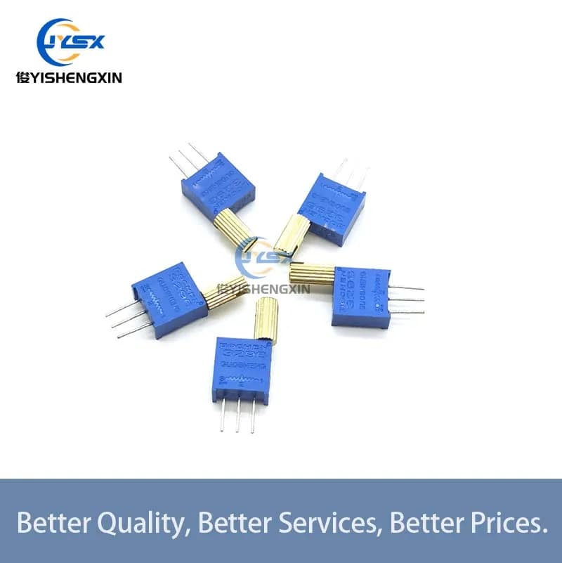 5PCS 3296W Maniglia Potenziometro ResistenzaOhm Trimpot Trimmer 1K 2K 5K 10K 20K 50K 100K 200K 500K 1M ohm 100R 200R 500R