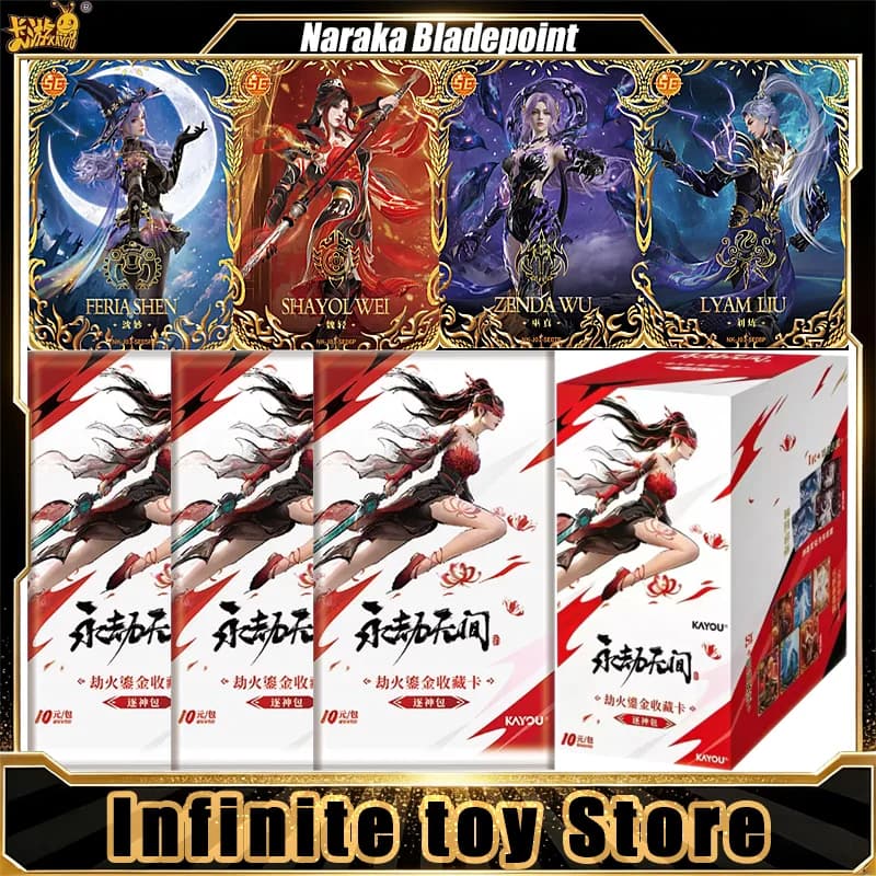 KAYOU Naraka Bladepoint Card God Pursuit Pack Vol.1 Anime Trading Cards Sealed Set Board Game Toys Birthday Gifts for Man Woman
