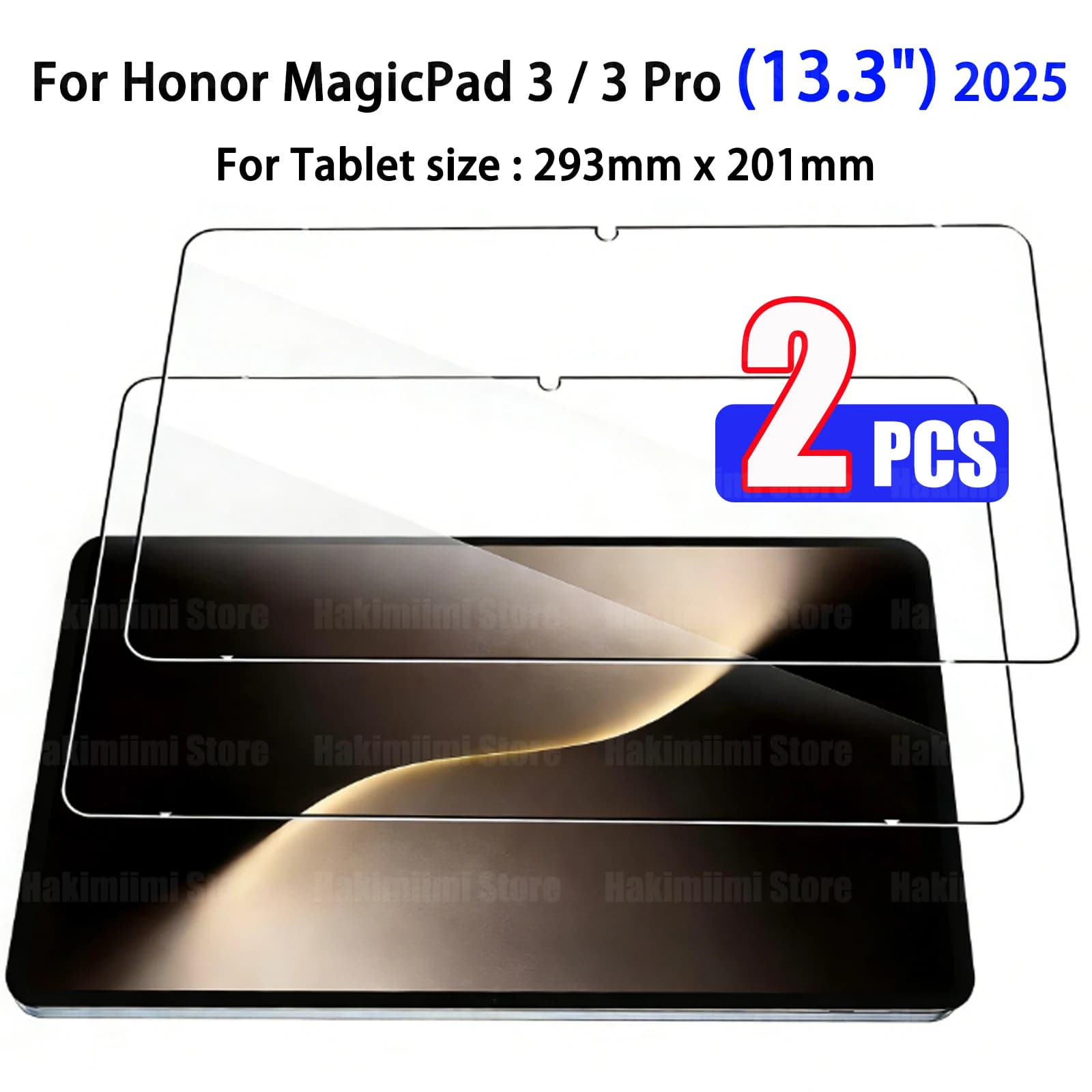 Pellicola Protettiva in Vetro Temperato per Tablet Honor MagicPad 3 / 3 Pro (13.3 pollici) 2025 HD Trasparente 9H Antiurto e Anticaduta