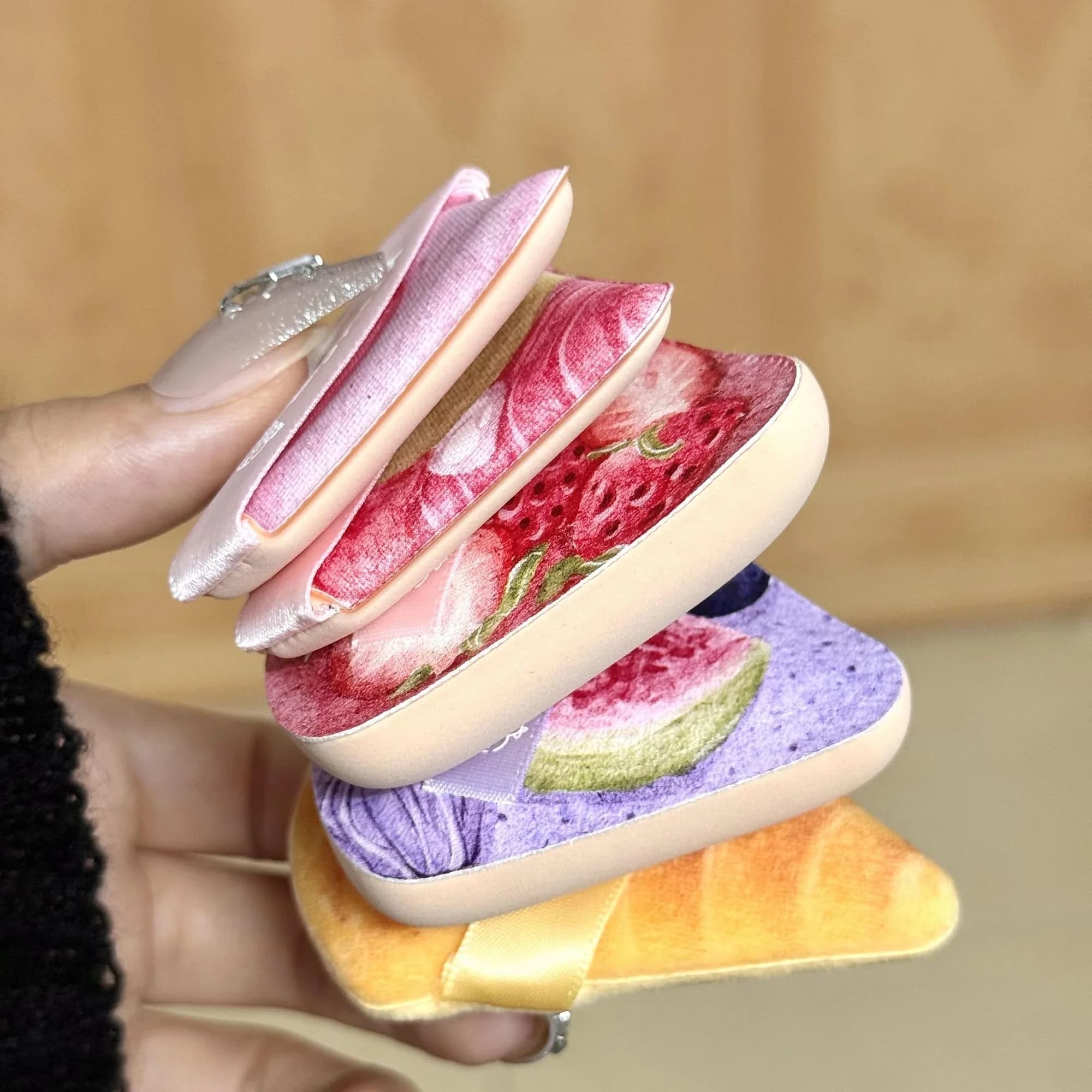 Super Soft Make-up Sponge Set, Beauty Blender, Double Use Corrector Application Tool (Dryed & Bagnate), Cute Gift