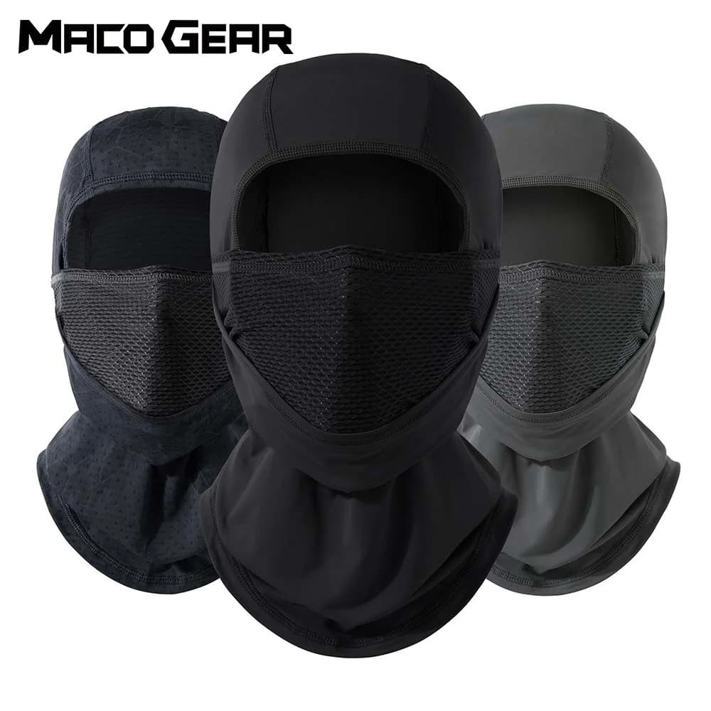 Balaclava Estiva Traspirante per Moto, Maschera Integrale Sottocasco per Ciclismo, MTB, Sci, Antivento, Scaldacollo, Copricapo Uomo